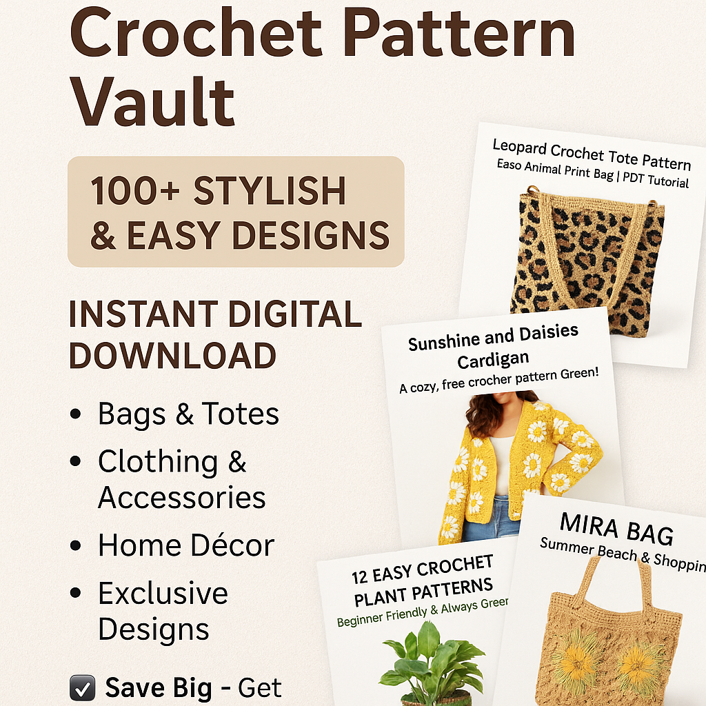 🧶 The World’s Largest Crochet Pattern Vault – 5,000+ Designs